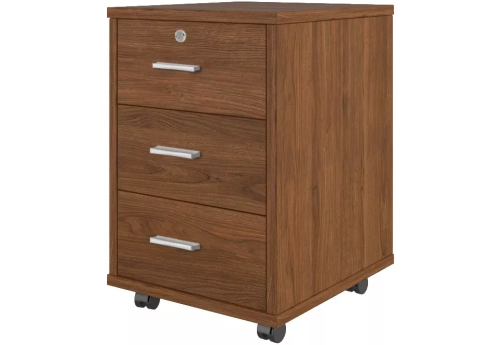 Тумба подкатная 3 ящика, цвет орех