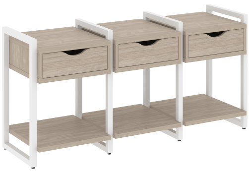 Тумба наборная вариант 4 Европа, цвет дуб аттик + белый