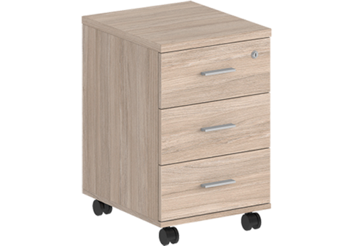 Тумба мобильная Камелот, цвет светлый дуб