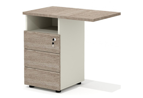 Тумба приставная Некста, цвет дуб + беж
