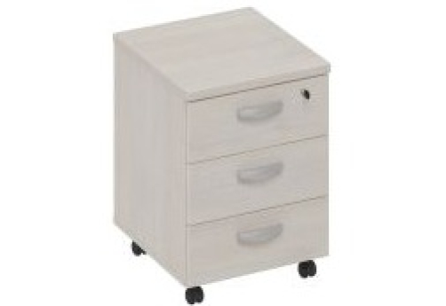 Тумба подкатная (3 ящика) Мира Нумо, цвет дуб шамони