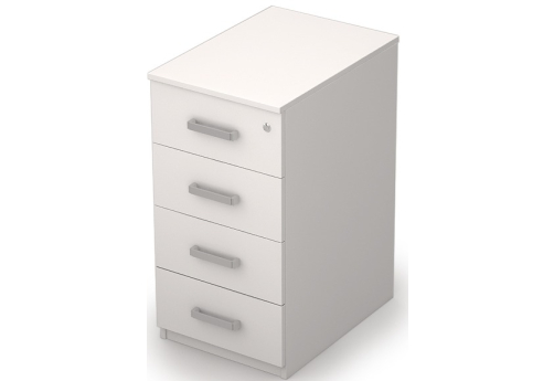 Тумба приставная Деко, цвет белый