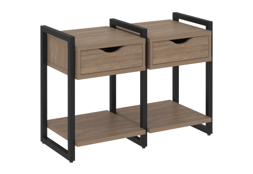 Тумба наборная вариант 1 Европа, цвет дуб аризона + черный