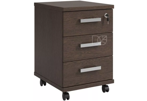 Тумба мобильная с замком, цвет венге