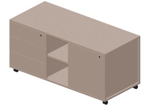 Тумба сервисная усиленная левая Кристо Директ, цвет тортора