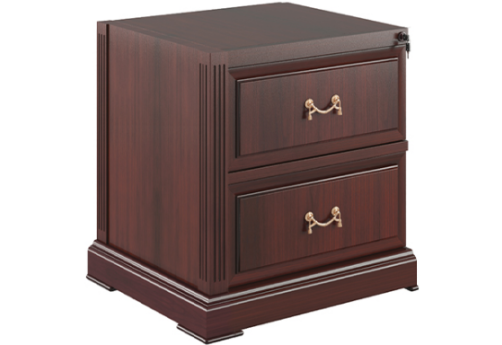 Тумба приставная правая, цвет темный орех