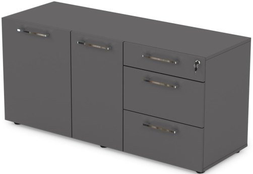 Тумба сервисная с ящиками Кенвуд Конференц, цвет графит