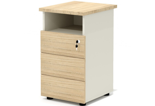 Тумба приставная Некста, цвет вяз + беж