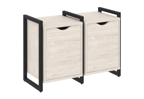 Тумба наборная вариант 2 Европа, цвет денвер светлый + черный