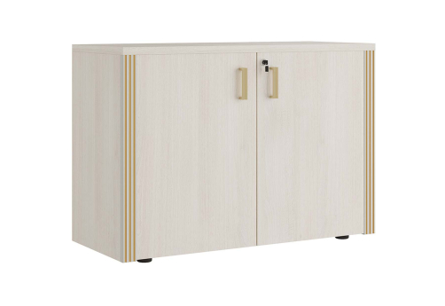 Греденция с декоративными элементами, цвет дуб шамони светлый