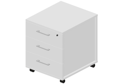 Тумба мобильная Киви, цвет белый