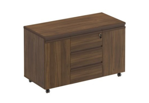 Тумба для оргтехники Фиеста, цвет орех
