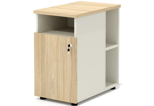 Тумба приставная Некста, цвет вяз + беж
