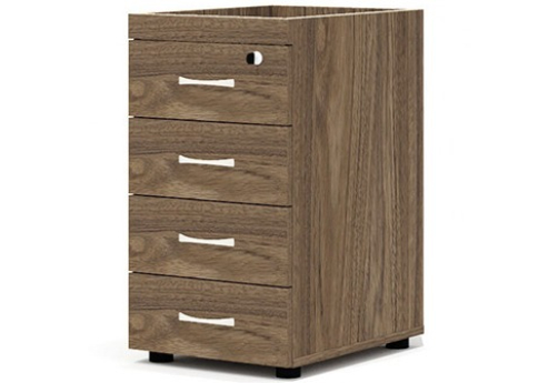 Тумба приставная (4 ящика с замком) Колибри, цвет палдао