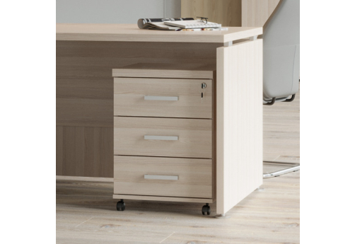 Тумба мобильная Юпитер, цвет ясень