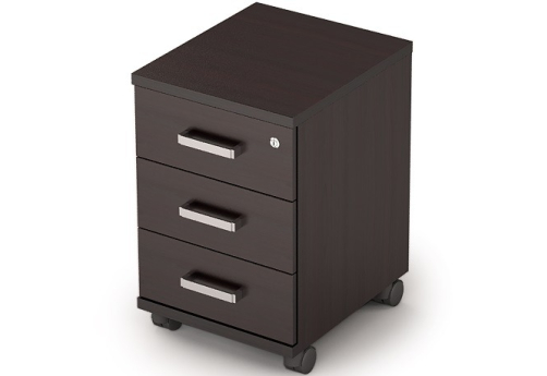 Тумба выкатная с замком Деко, цвет венге