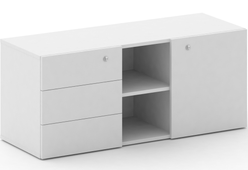 Греденция Милтон, цвет белый бриллиант