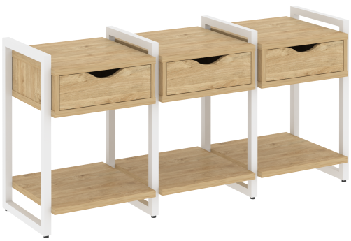 Тумба наборная вариант 4 Европа, цвет тиквуд светлый + белый