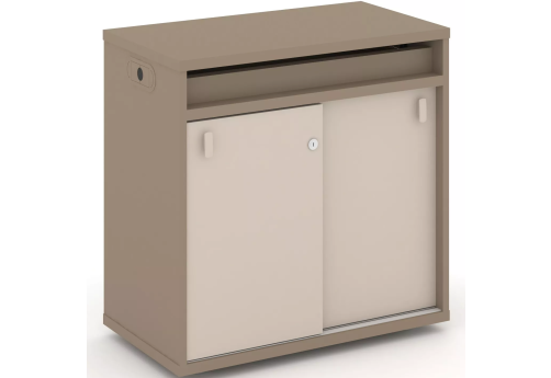 Тумба одиночная с топом (купе), цвет латте + капучино