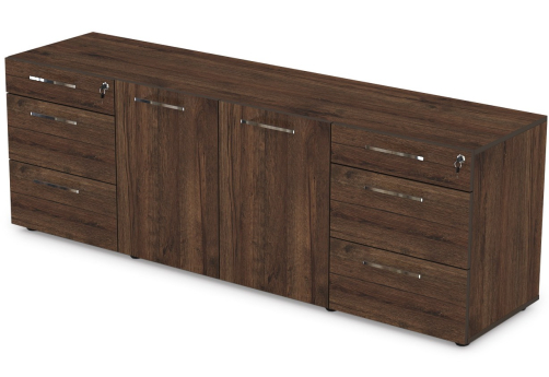 Греденция с 6 ящиками Кенвуд Конференц, цвет брауни