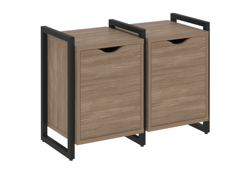 Тумба наборная вариант 2 Европа, цвет дуб аризона + черный