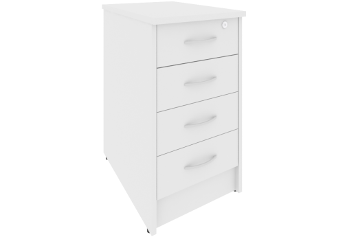 Тумба приставная, цвет белый