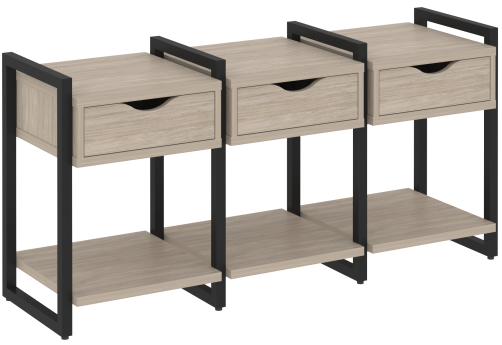 Тумба наборная вариант 4 Европа, цвет дуб аттик + черный