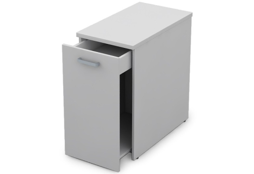 Тумба с выкатной секцией Деко, цвет белый