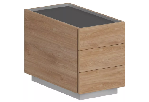 Тумба опорная 1, цвет гикори