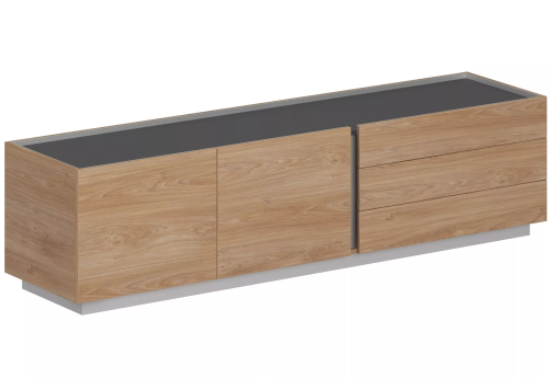 Тумба опорная приставная правая, цвет гикори