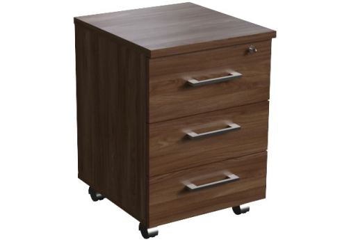 Тумба подкатная, цвет темный дуб