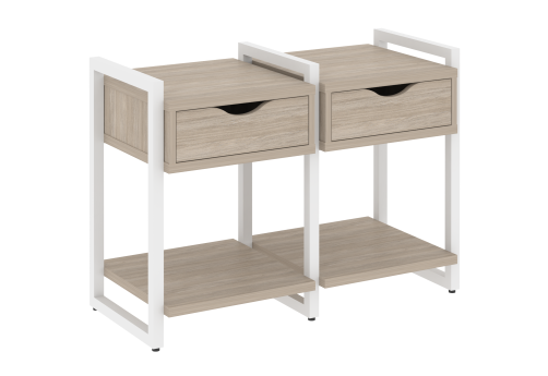 Тумба наборная вариант 1 Европа, цвет дуб аттик + белый