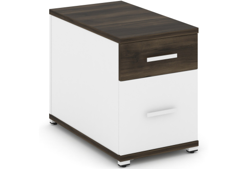 Тумба опорная/приставная 1 ящик + 1 распашной фасад Динен, цвет дуб мали-белый