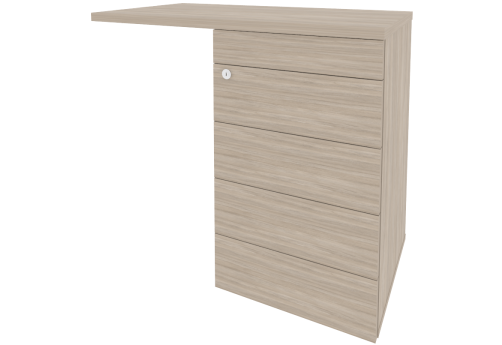 Тумба приставная универсальная правая (TIP-ON), цвет дуб аттик