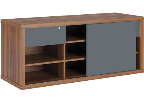 Греденция, цвет орех + антрацит