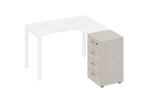 Тумба приставная (4 ящика) Мира Нумо, цвет дуб шамони