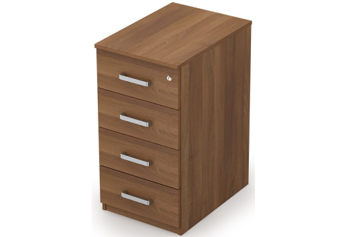 Тумба приставная с замком, цвет шамони темный