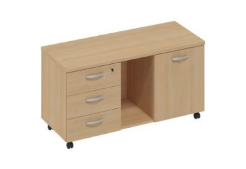 Тумба для оргтехники Мира Нумо, цвет натуральный дуб