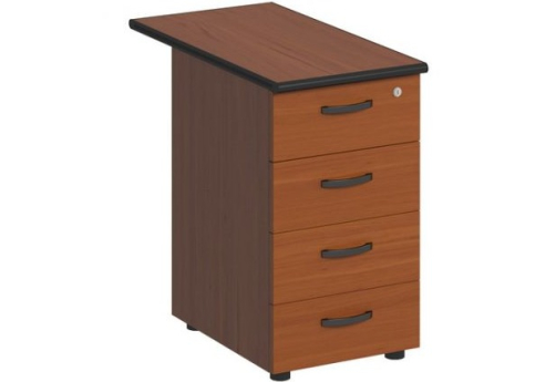 Тумба приставная с замком Линси, цвет орех