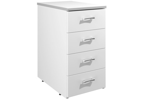 Тумба приставная, цвет серый