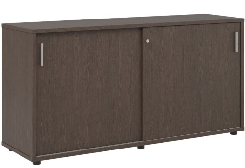 Тумба с раздвижными фасадами, цвет дуб темный