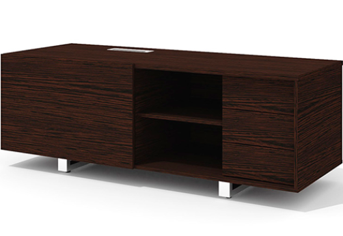 Тумба опорная правая Некста Директ, цвет венге + хром