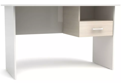 Тумба подвесная с 1 ящиком с нишей, цвет дуб молочный