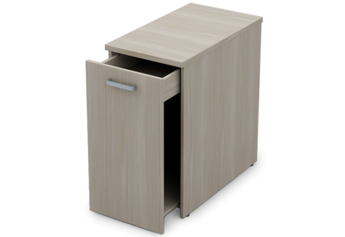 Тумба с выкатной секцией Деко, цвет шамони светлый