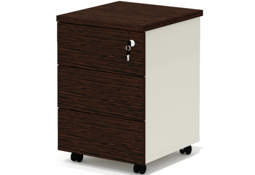 Тумба мобильная Некста, цвет венге + беж