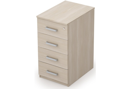 Тумба приставная с замком, цвет шамони светлый