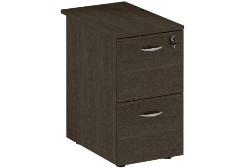 Тумба приставная с 2-мя файловыми ящиками Тарли, цвет венге
