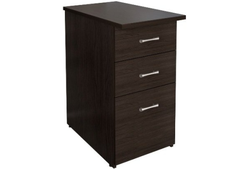 Тумба приставная (3 ящика) КР-КМ36, цвет венге