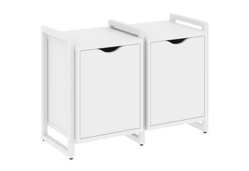 Тумба наборная вариант 2 Европа, цвет белый бриллиант + белый