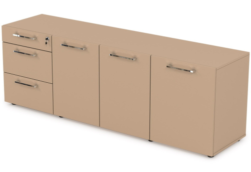 Греденция с 3 ящиками Кенвуд Конференц, цвет мокко